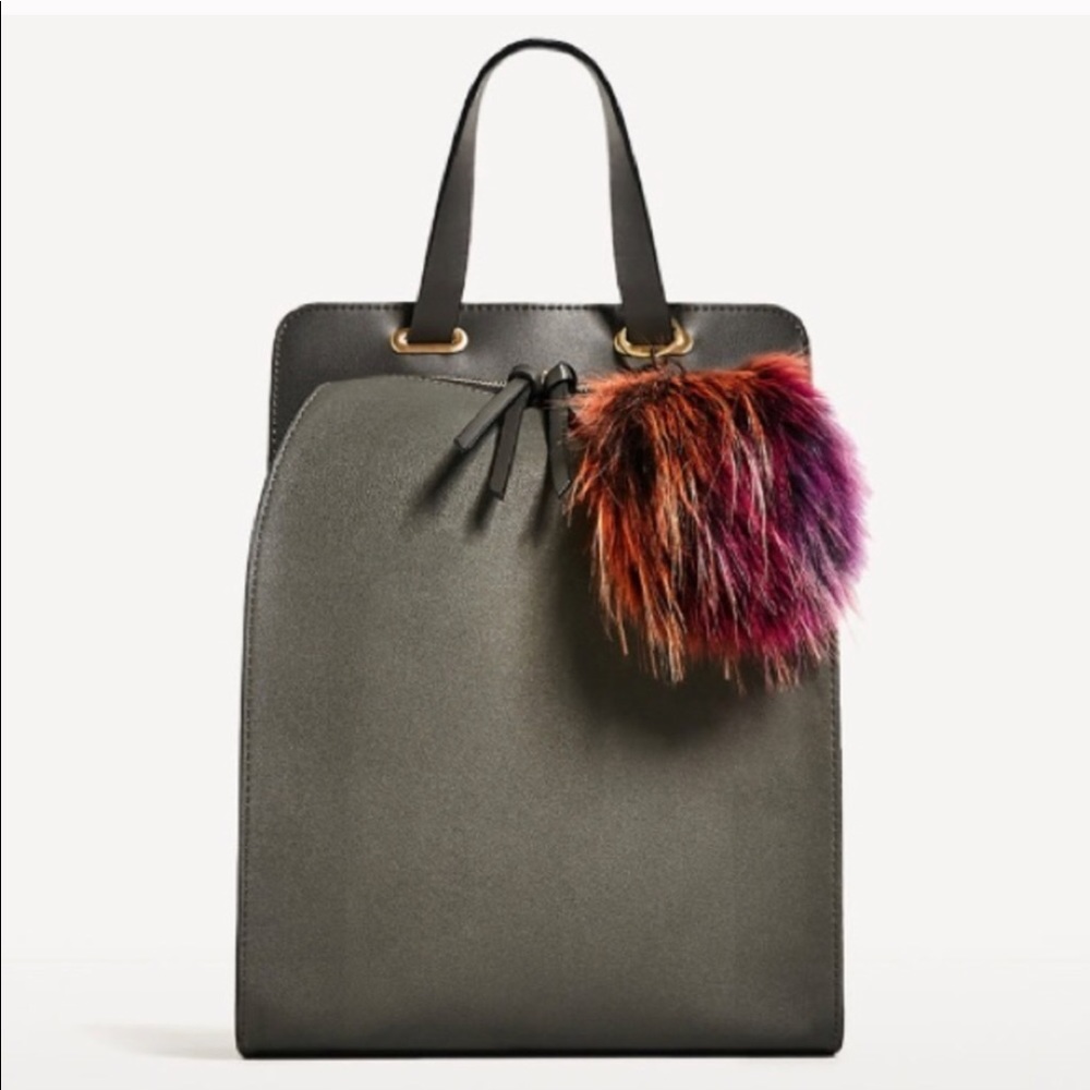 Zara leather backpack